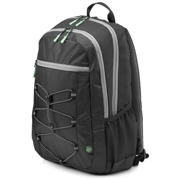 NWOT -  HP Active Backpack,  Black/Green – Fits 15.6” Laptop & Tablet - Picture 1 of 10